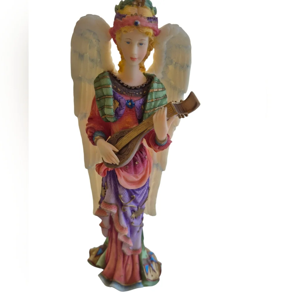 Lenox Angel of Harmony Figurine with Mandolin 1997 - Picture 14 of 15